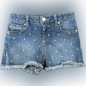 Cat & Jack Denim Star Shorts💙🤍❤️